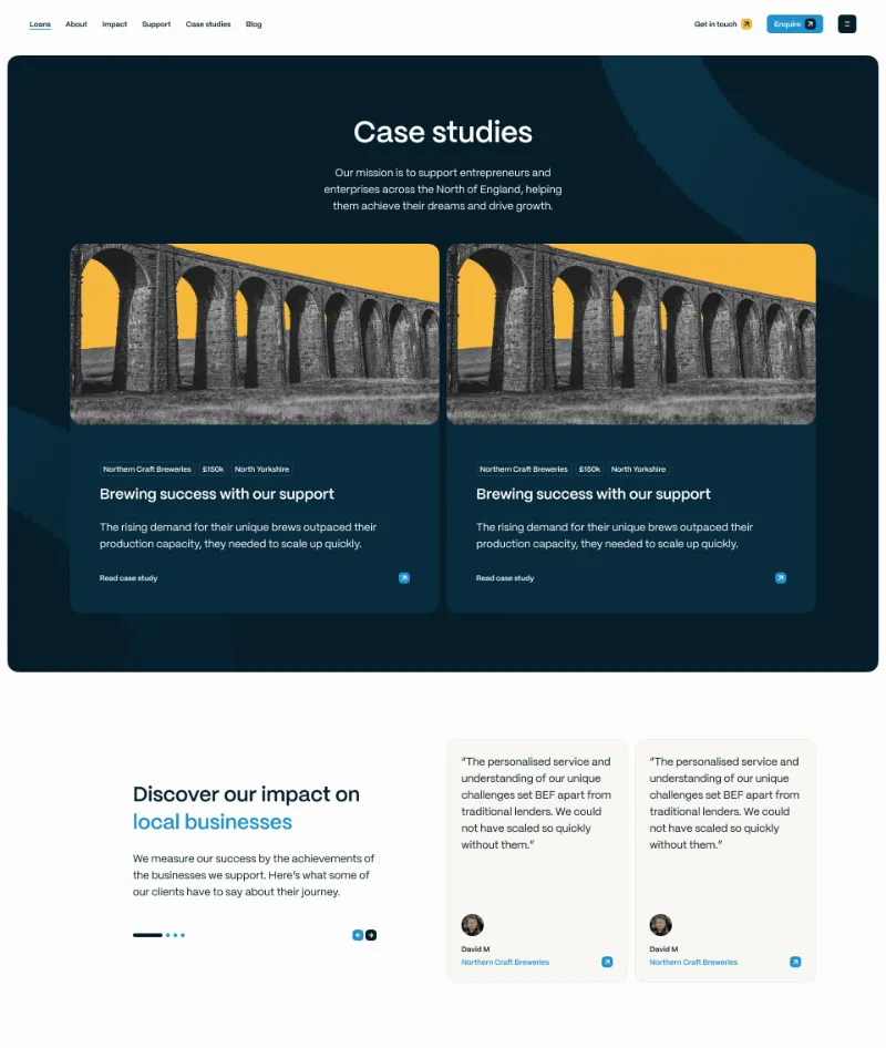 Befund Case Studies Screenshot